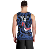 Custom France Football Men Tank Top 2026 Allez Les Bleus Rooster Grunge - Wonder Print Shop