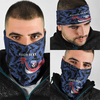 Custom France Football Neck Gaiter 2026 Allez Les Bleus Rooster Grunge - Wonder Print Shop