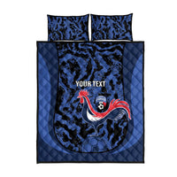 Custom France Football Quilt Bed Set 2026 Allez Les Bleus Rooster Grunge - Wonder Print Shop