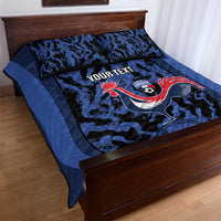Custom France Football Quilt Bed Set 2026 Allez Les Bleus Rooster Grunge - Wonder Print Shop