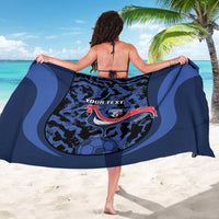 Custom France Football Sarong 2026 Allez Les Bleus Rooster Grunge - Wonder Print Shop