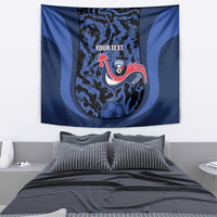 Custom France Football Tapestry 2026 Allez Les Bleus Rooster Grunge - Wonder Print Shop