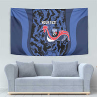 Custom France Football Tapestry 2026 Allez Les Bleus Rooster Grunge - Wonder Print Shop