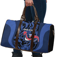 Custom France Football Travel Bag 2026 Allez Les Bleus Rooster Grunge - Wonder Print Shop