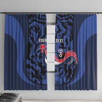 Custom France Football Window Curtain 2026 Allez Les Bleus Rooster Grunge - Wonder Print Shop