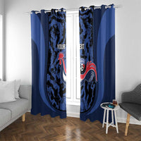 Custom France Football Window Curtain 2026 Allez Les Bleus Rooster Grunge - Wonder Print Shop