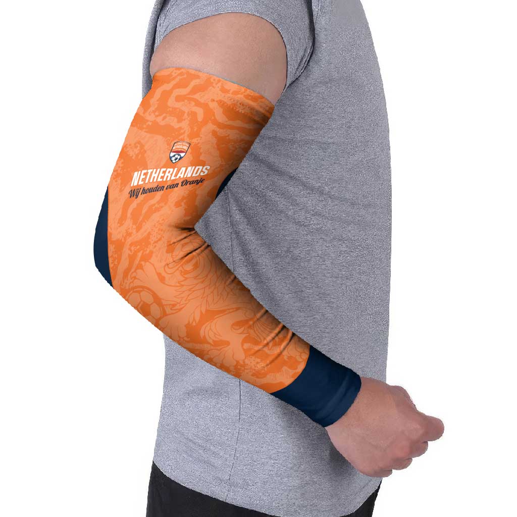 Custom Netherlands Football Arm Sleeves 2026 Come On Oranje - Wonder Print Shop