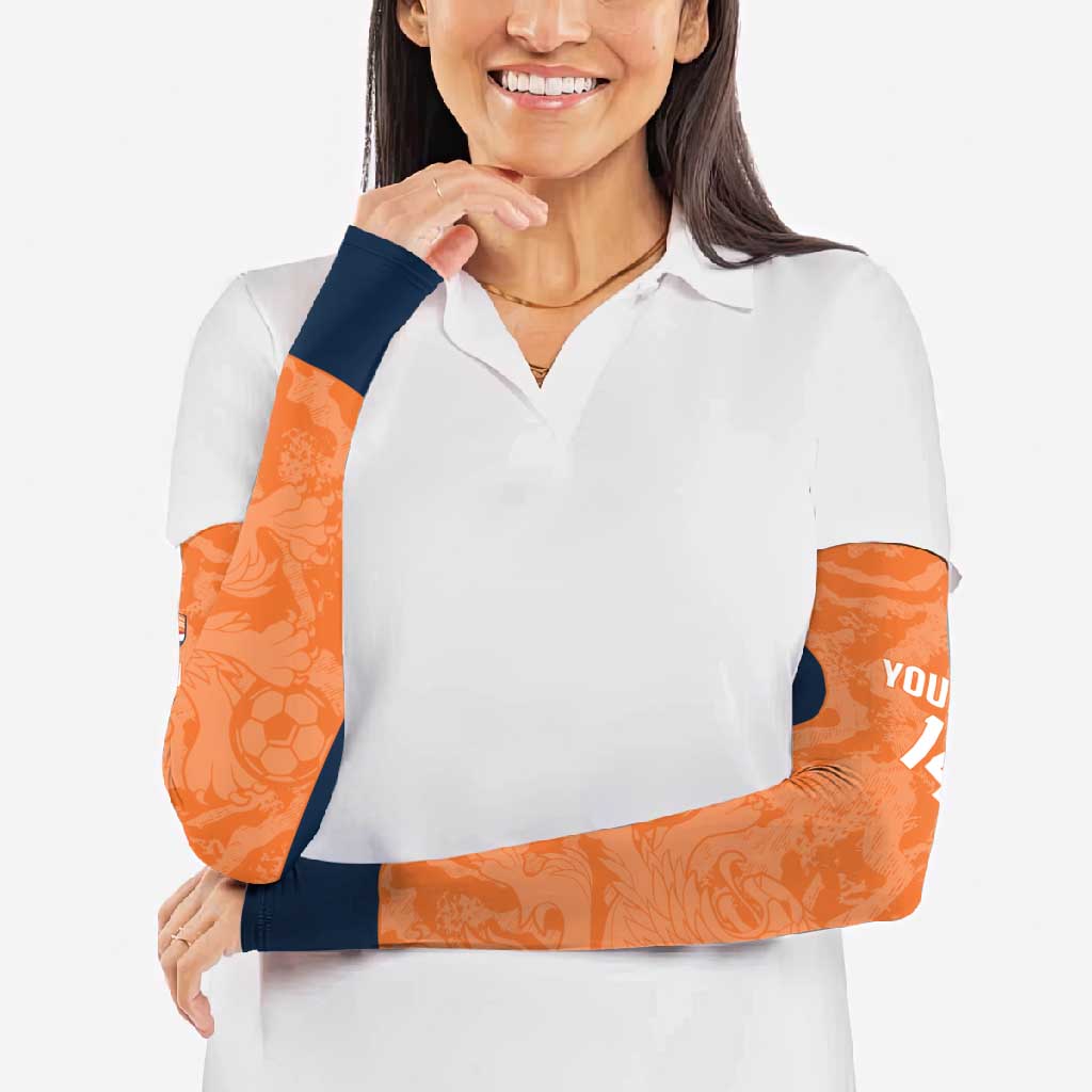 Custom Netherlands Football Arm Sleeves 2026 Come On Oranje - Wonder Print Shop