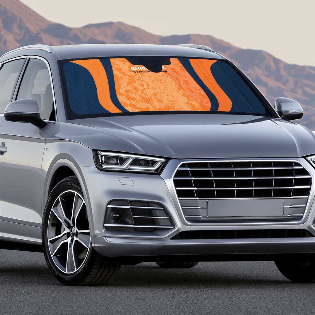 Netherlands Football Auto Sun Shade 2026 Come On Oranje - Wonder Print Shop
