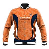 Custom Netherlands Football Baseball Jacket 2026 Come On Oranje - Wonder Print Shop