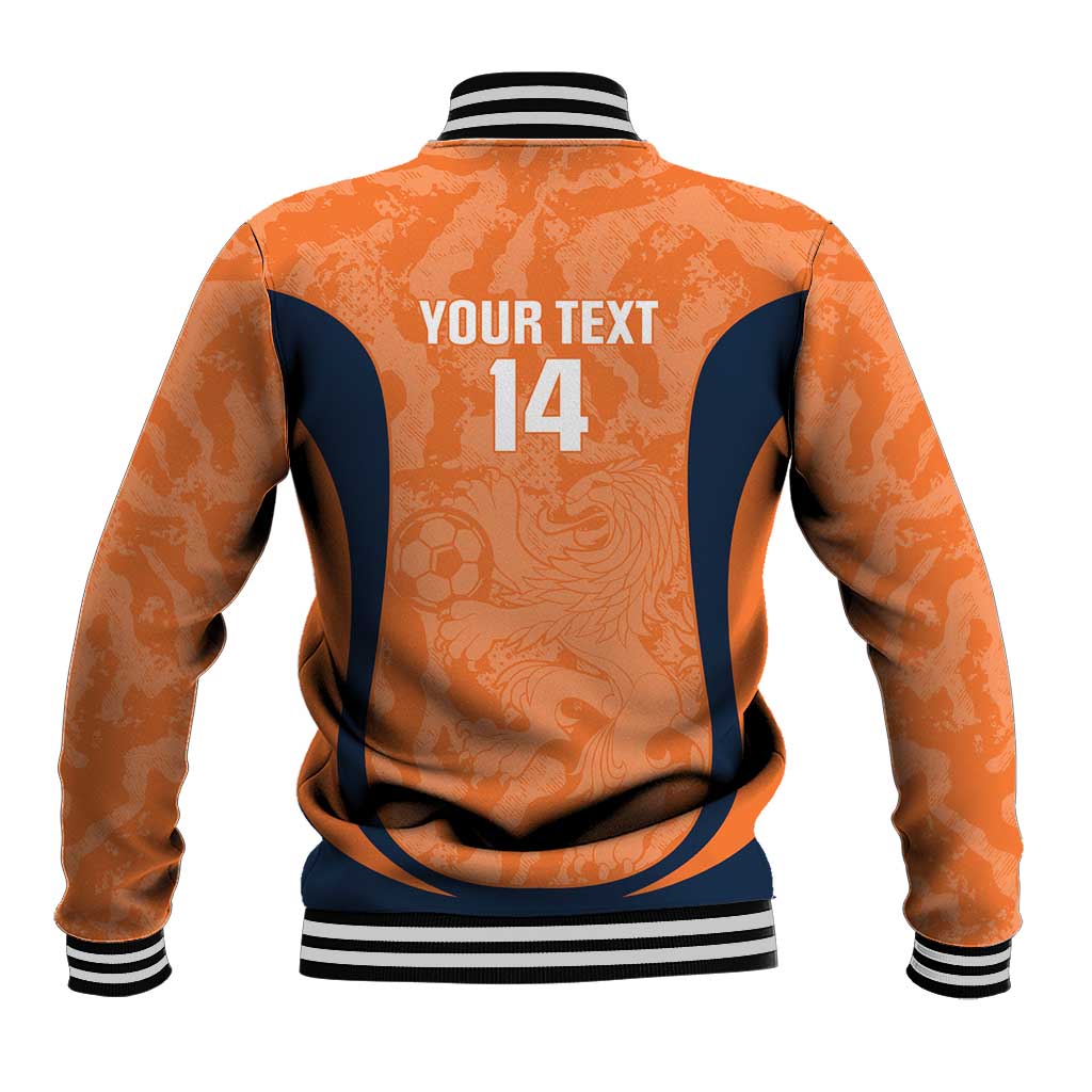 Custom Netherlands Football Baseball Jacket 2026 Come On Oranje - Wonder Print Shop
