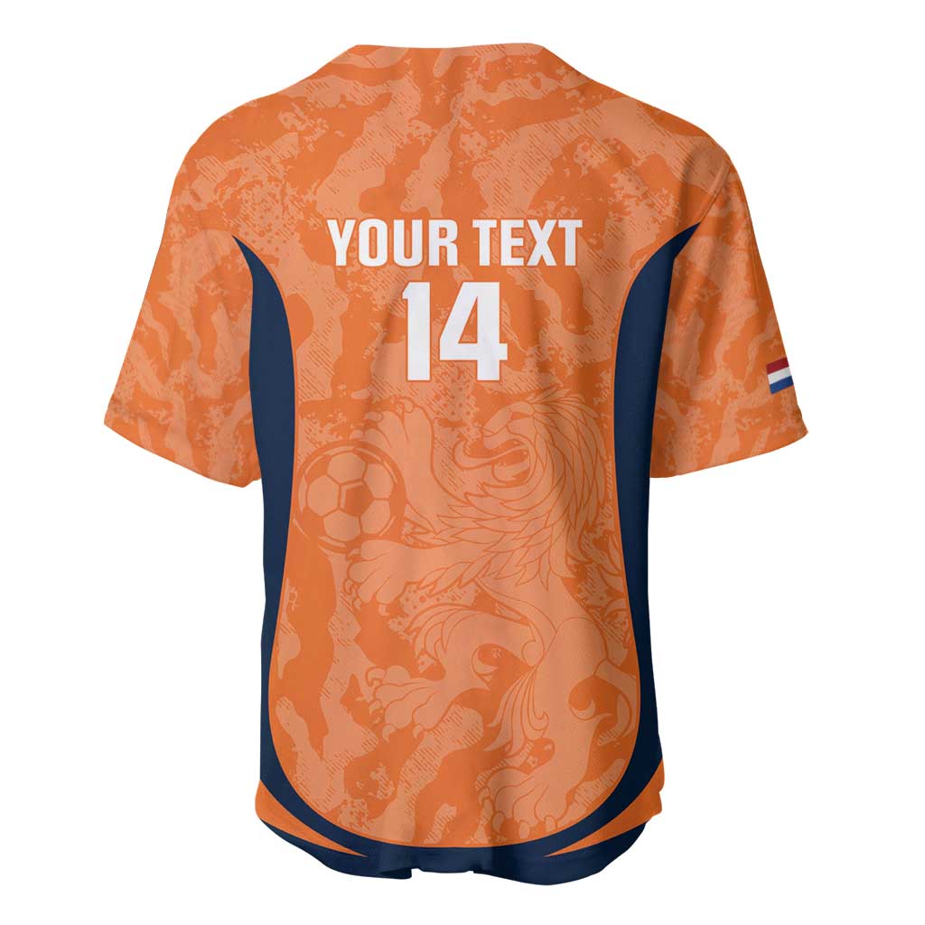 Custom Netherlands Football Baseball Jersey 2026 Come On Oranje - Wonder Print Shop