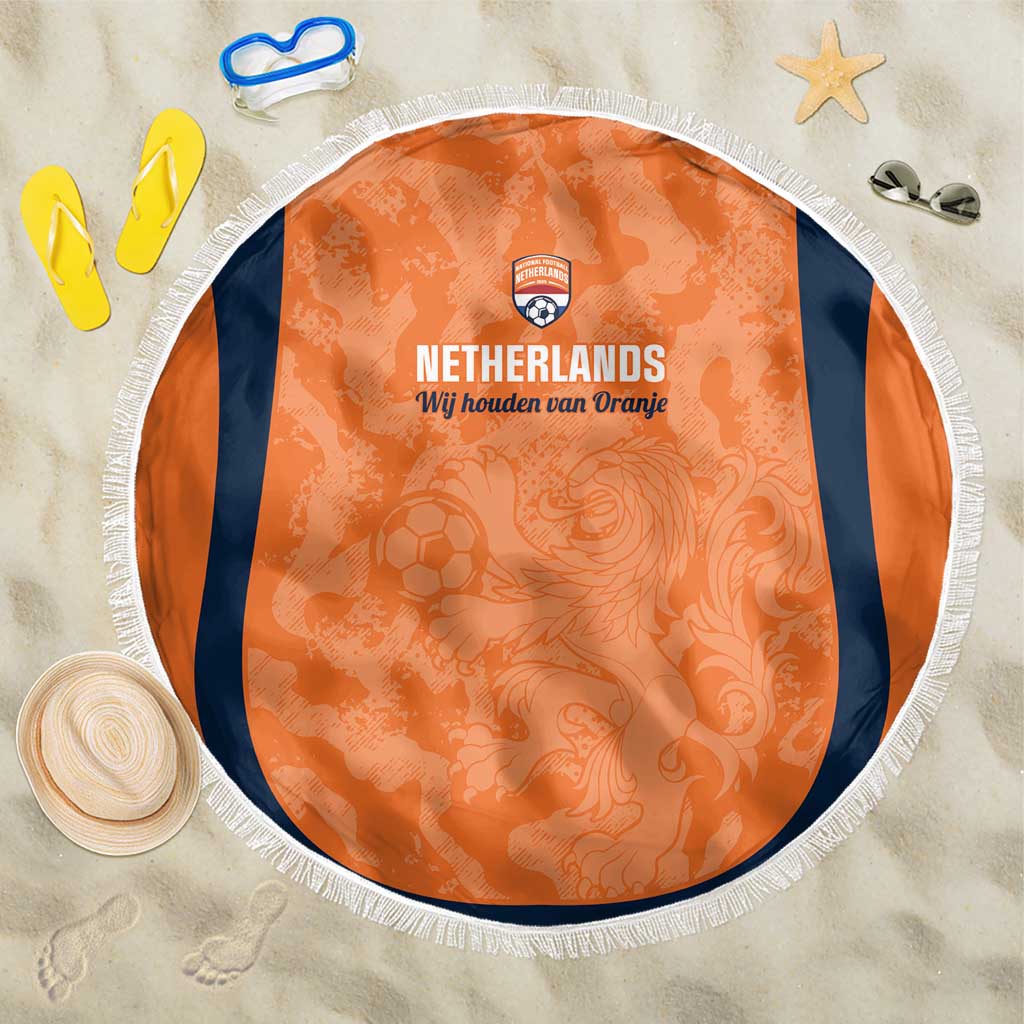 Netherlands Football Beach Blanket 2026 Come On Oranje - Wonder Print Shop