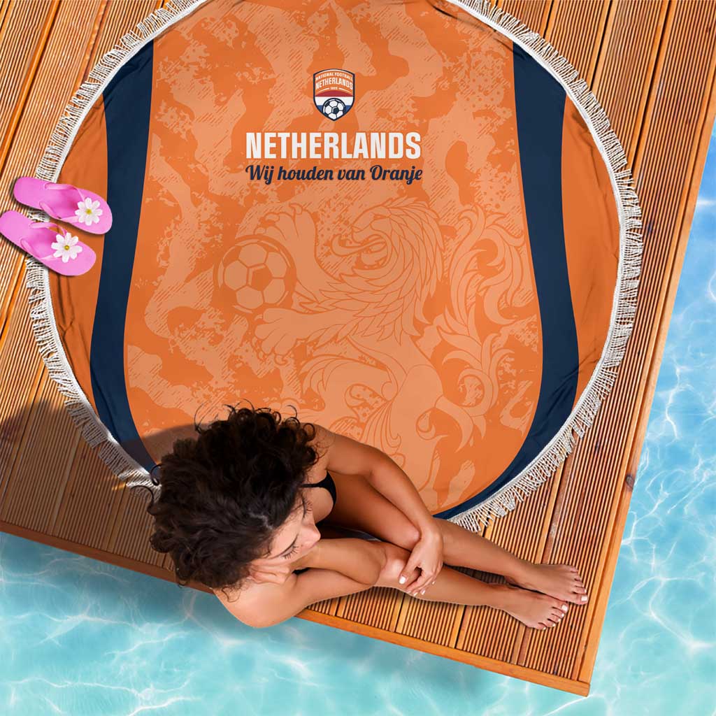 Netherlands Football Beach Blanket 2026 Come On Oranje - Wonder Print Shop
