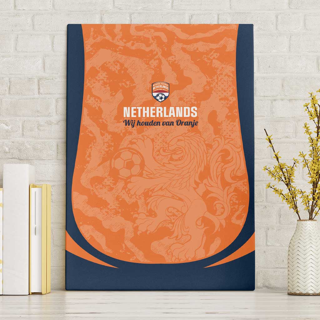 Netherlands Football Canvas Wall Art 2026 Come On Oranje - Wonder Print Shop