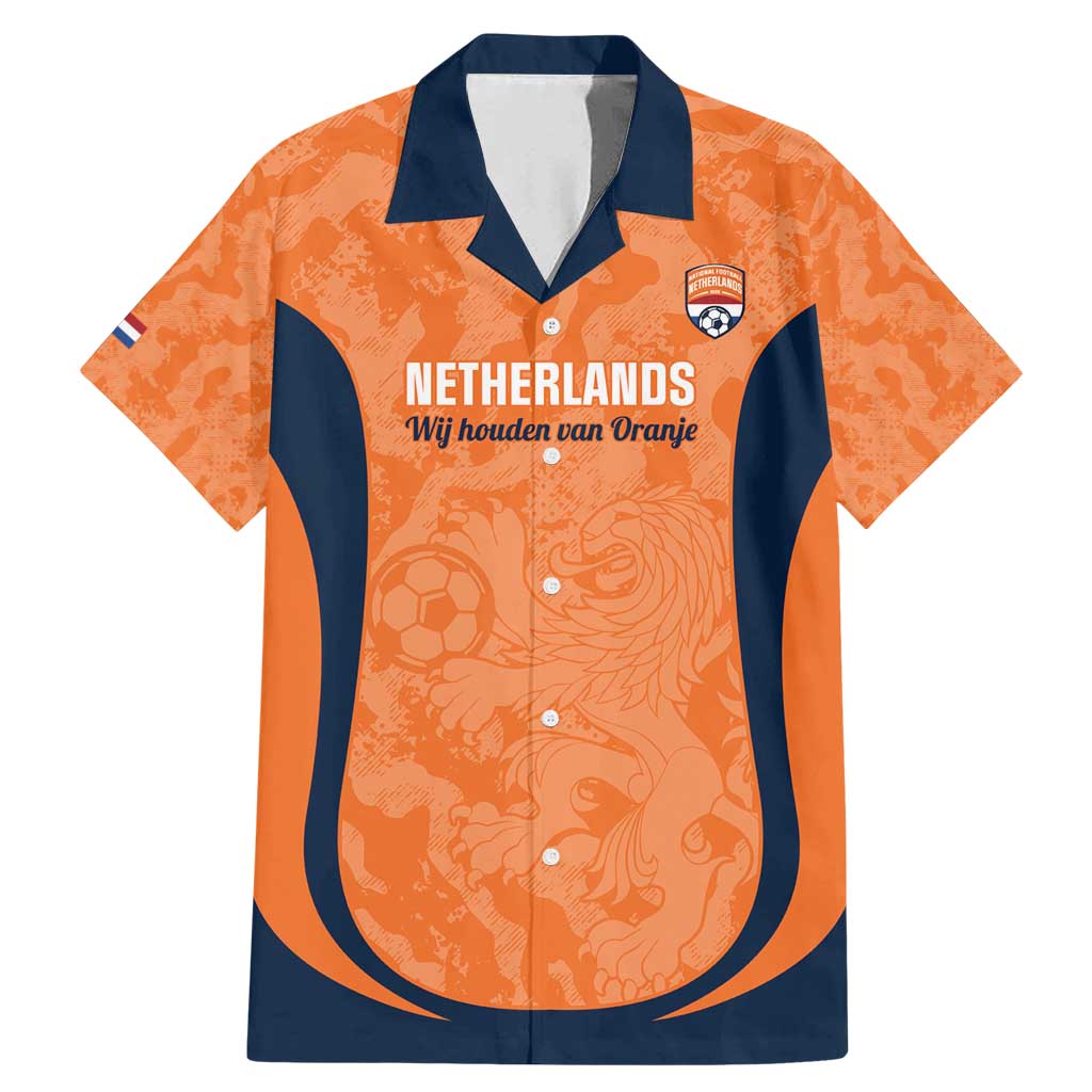 Custom Netherlands Football Family Matching Mermaid Dress and Hawaiian Shirt 2026 Come On Oranje - Wonder Print Shop