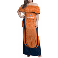 Custom Netherlands Football Family Matching Off Shoulder Maxi Dress and Hawaiian Shirt 2026 Come On Oranje - Wonder Print Shop