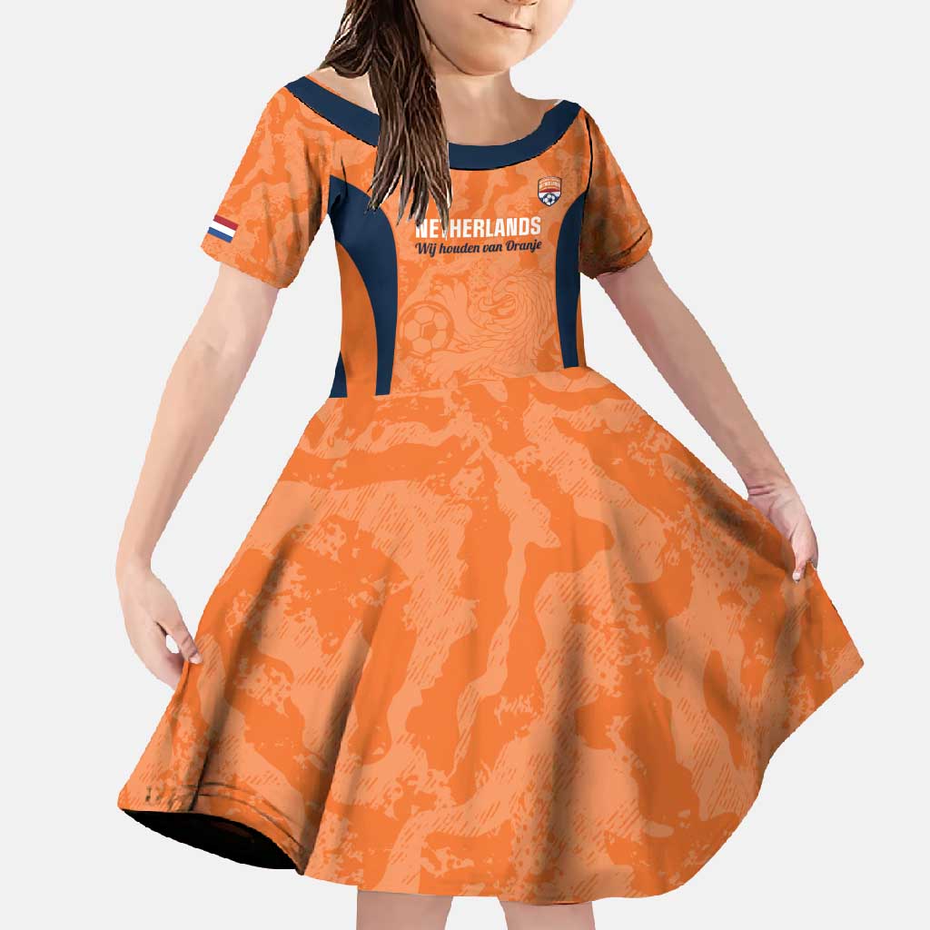 Custom Netherlands Football Family Matching Summer Maxi Dress and Hawaiian Shirt 2026 Come On Oranje - Wonder Print Shop