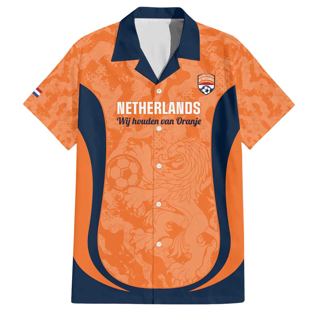 Custom Netherlands Football Hawaiian Shirt 2026 Come On Oranje - Wonder Print Shop