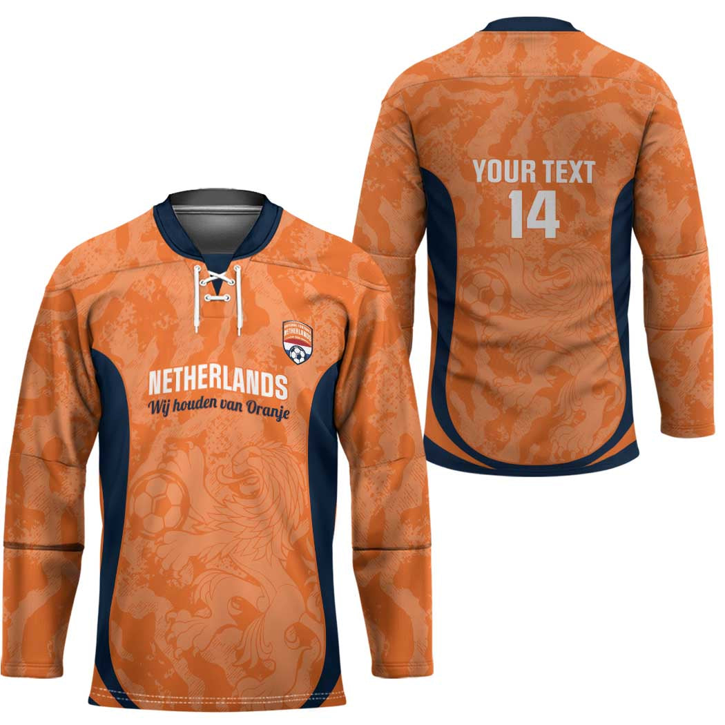 Custom Netherlands Football Hockey Jersey 2026 Come On Oranje - Wonder Print Shop