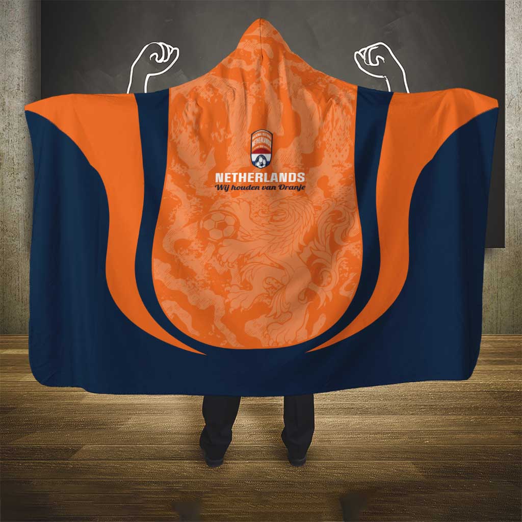 Netherlands Football Hooded Blanket 2026 Come On Oranje - Wonder Print Shop
