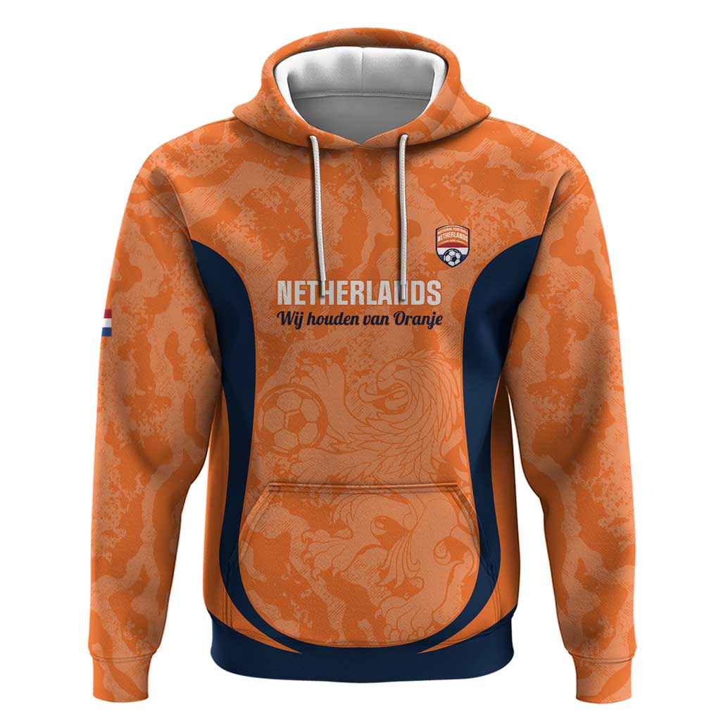 Custom Netherlands Football Hoodie 2026 Come On Oranje - Wonder Print Shop