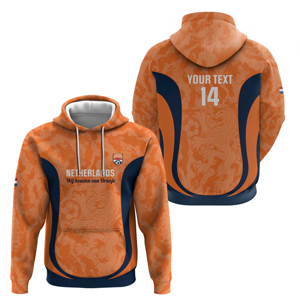 Custom Netherlands Football Hoodie 2026 Come On Oranje - Wonder Print Shop