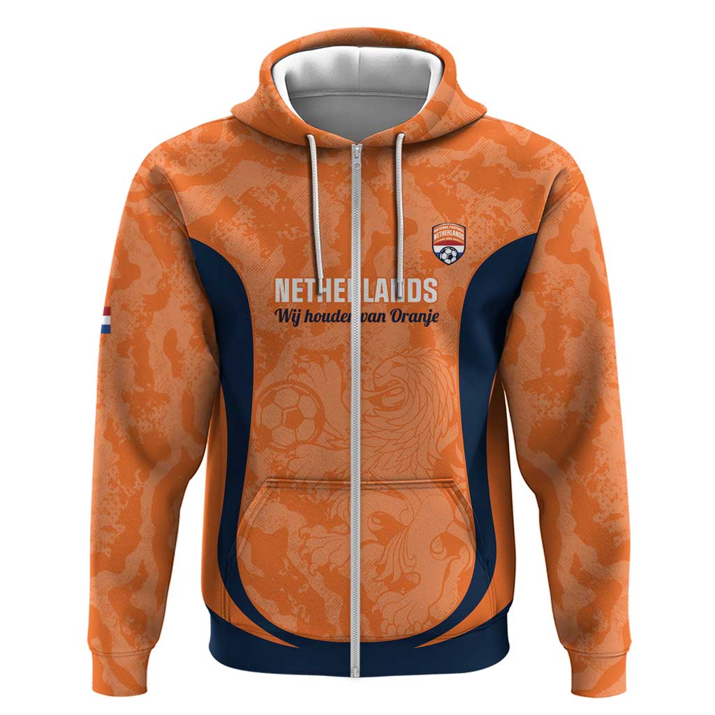 Custom Netherlands Football Hoodie 2026 Come On Oranje - Wonder Print Shop