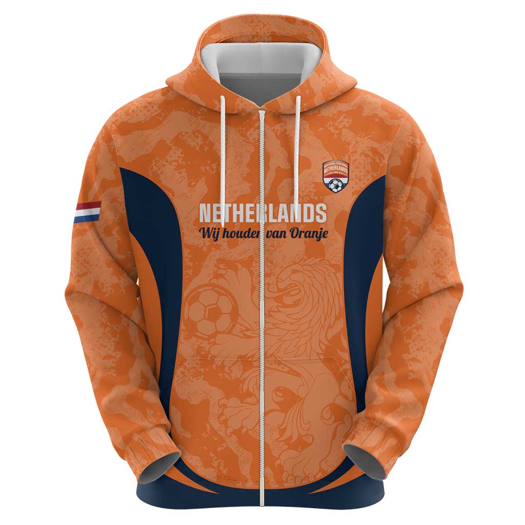 Custom Netherlands Football Hoodie 2026 Come On Oranje - Wonder Print Shop