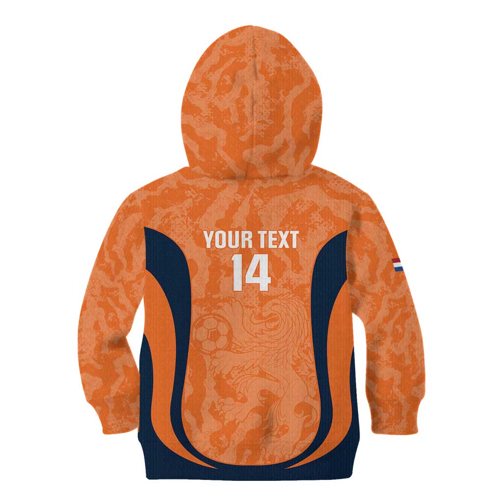 Custom Netherlands Football Kid Hoodie 2026 Come On Oranje - Wonder Print Shop