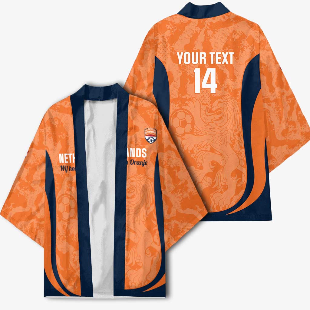 Custom Netherlands Football Kimono 2026 Come On Oranje - Wonder Print Shop
