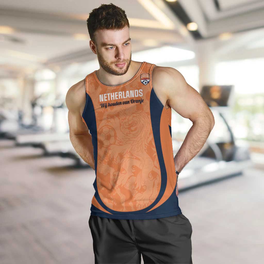 Custom Netherlands Football Men Tank Top 2026 Come On Oranje - Wonder Print Shop