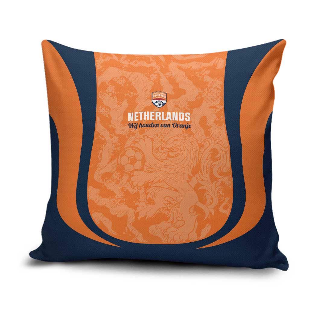 Netherlands Football Pillow Cover 2026 Come On Oranje - Wonder Print Shop