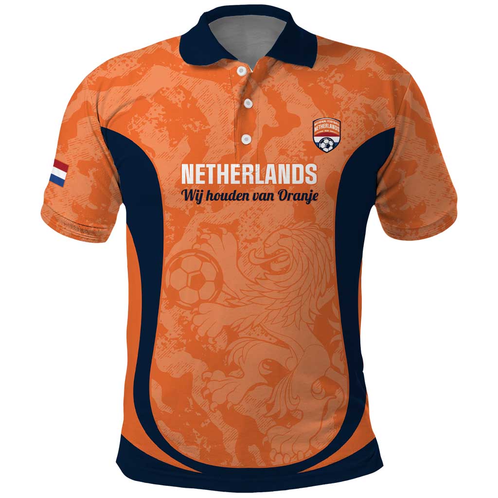 Custom Netherlands Football Polo Shirt 2026 Come On Oranje - Wonder Print Shop