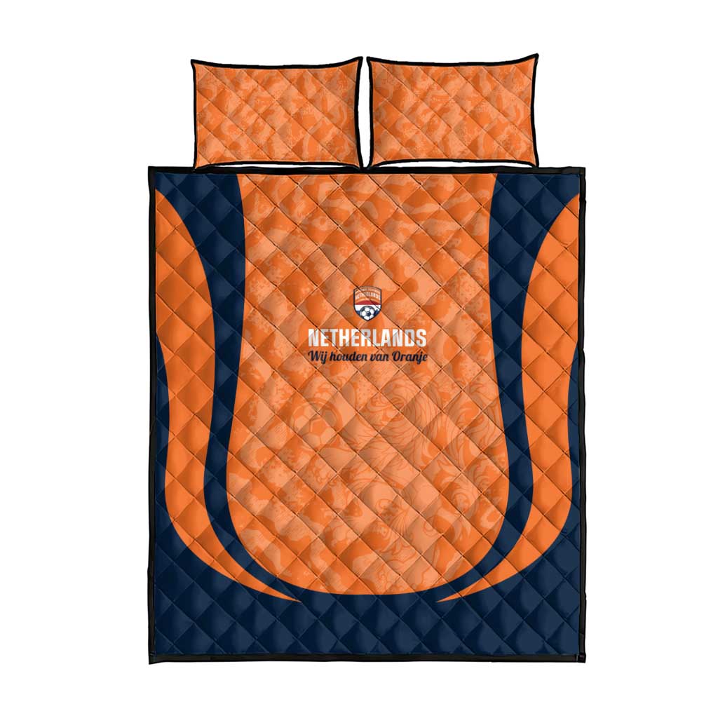 Netherlands Football Quilt Bed Set 2026 Come On Oranje - Wonder Print Shop