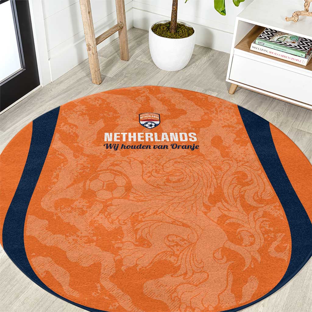 Netherlands Football Round Carpet 2026 Come On Oranje - Wonder Print Shop