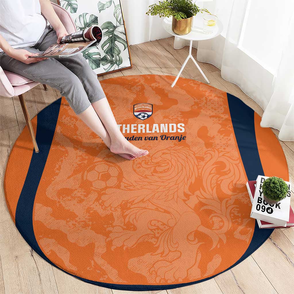 Netherlands Football Round Carpet 2026 Come On Oranje - Wonder Print Shop