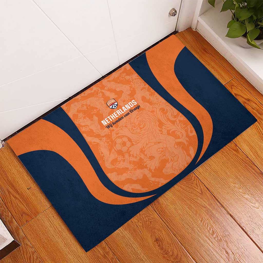 Netherlands Football Rubber Doormat 2026 Come On Oranje - Wonder Print Shop