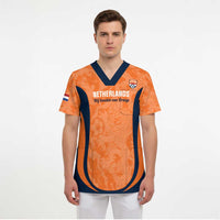 Custom Netherlands Football Scrub Top 2026 Come On Oranje - Wonder Print Shop