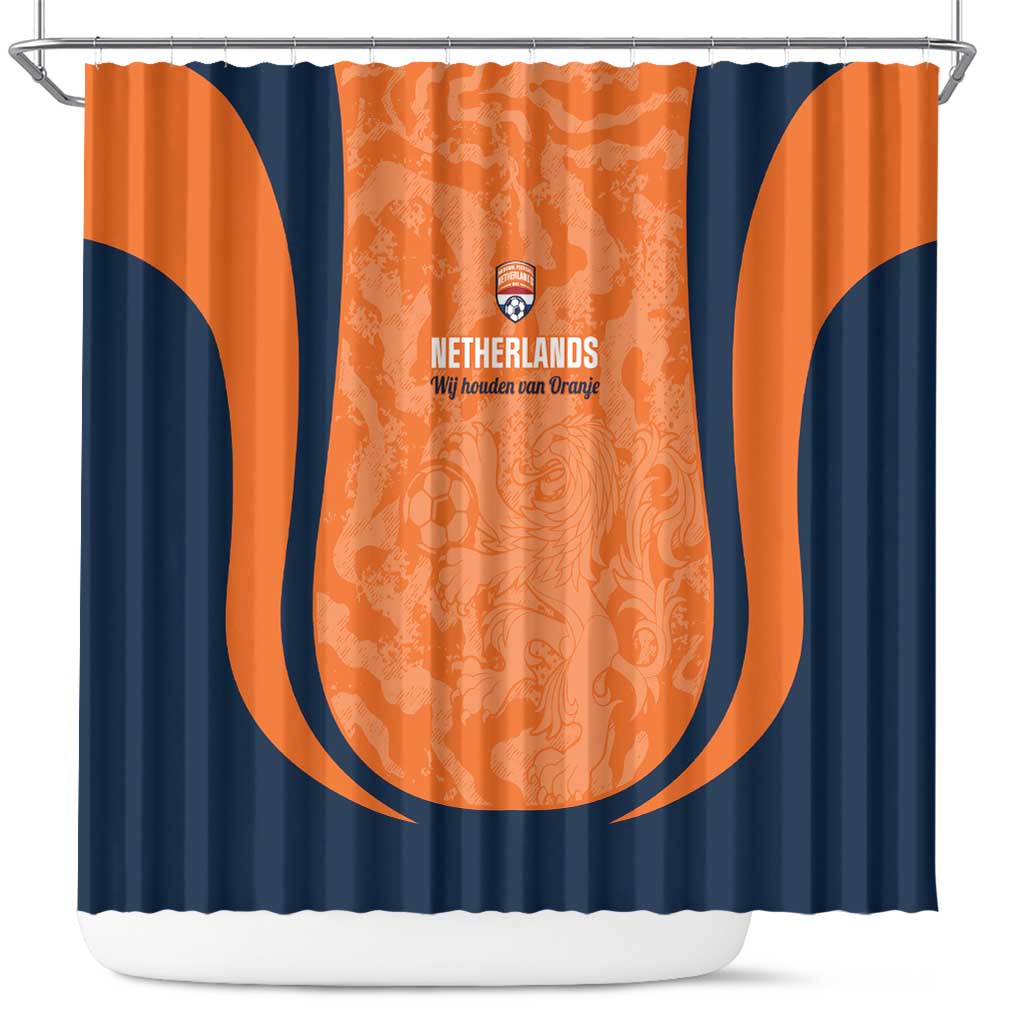 Netherlands Football Shower Curtain 2026 Come On Oranje - Wonder Print Shop