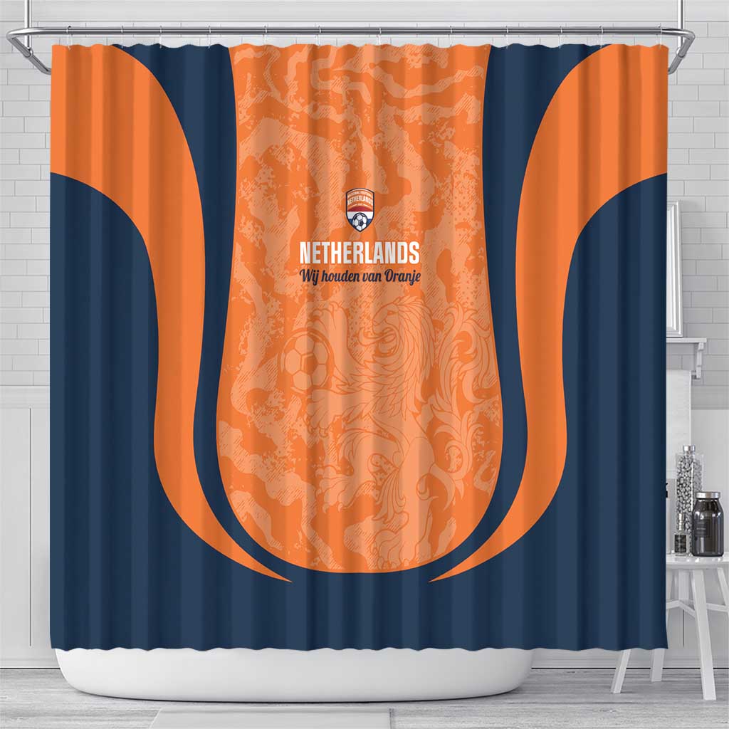 Netherlands Football Shower Curtain 2026 Come On Oranje - Wonder Print Shop