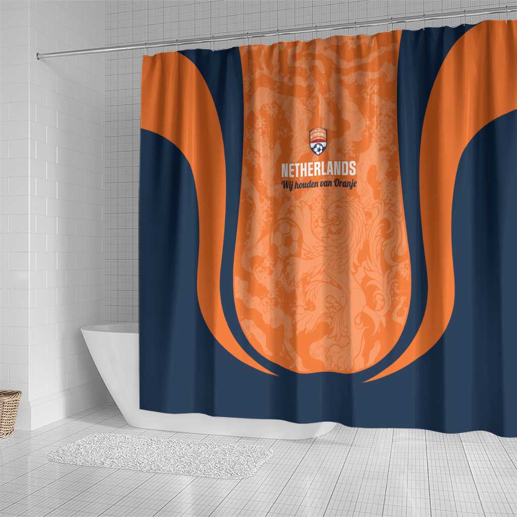 Netherlands Football Shower Curtain 2026 Come On Oranje - Wonder Print Shop