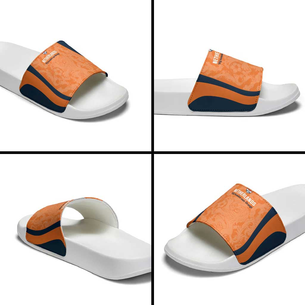 Netherlands Football Slide Sandals 2026 Come On Oranje - Wonder Print Shop