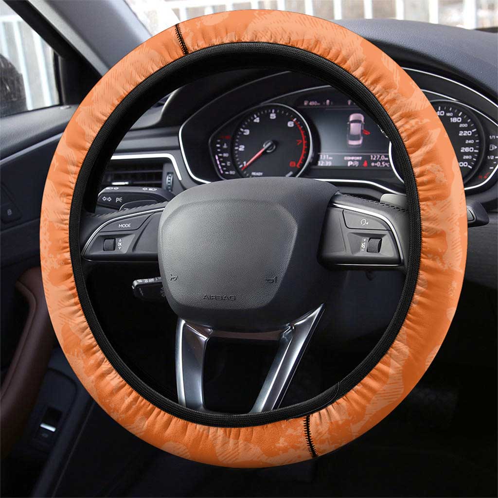 Netherlands Football Steering Wheel Cover 2026 Come On Oranje - Wonder Print Shop