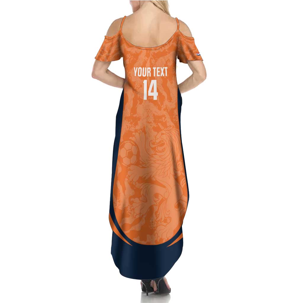 Custom Netherlands Football Summer Maxi Dress 2026 Come On Oranje - Wonder Print Shop