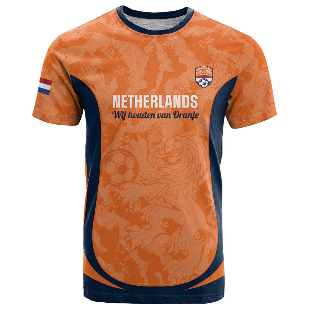 Custom Netherlands Football T Shirt 2026 Come On Oranje - Wonder Print Shop