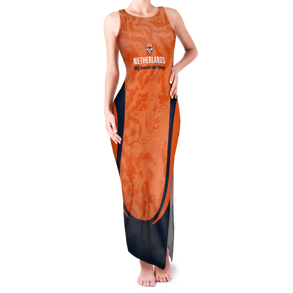 Custom Netherlands Football Tank Maxi Dress 2026 Come On Oranje - Wonder Print Shop