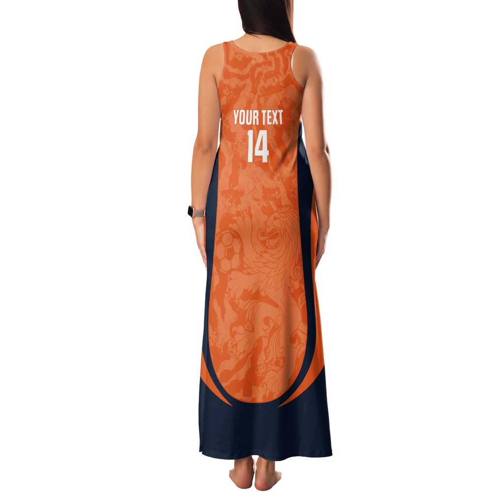 Custom Netherlands Football Tank Maxi Dress 2026 Come On Oranje - Wonder Print Shop