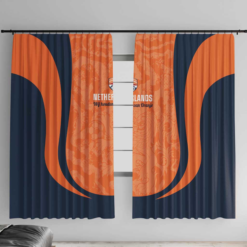 Netherlands Football Window Curtain 2026 Come On Oranje - Wonder Print Shop