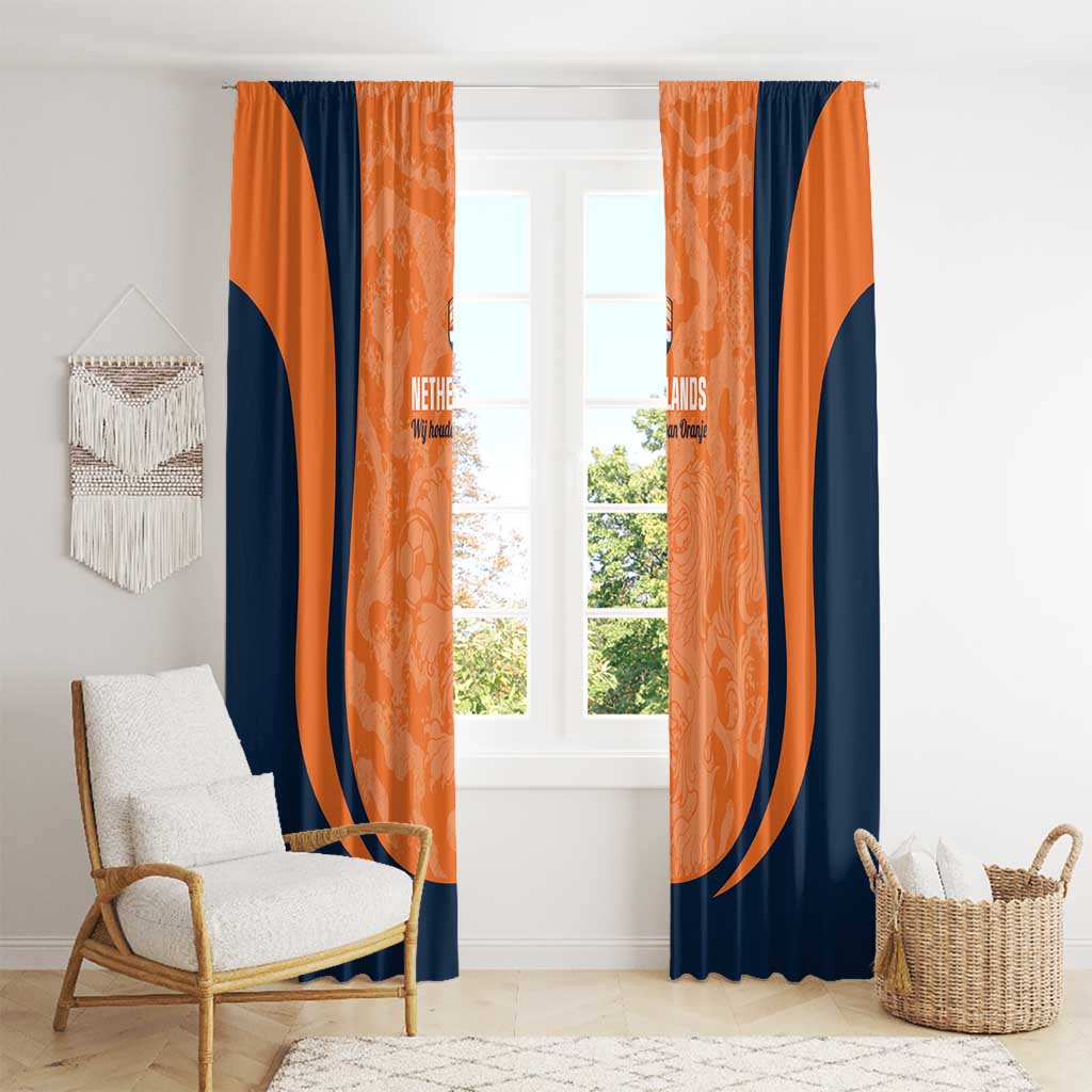 Netherlands Football Window Curtain 2026 Come On Oranje - Wonder Print Shop